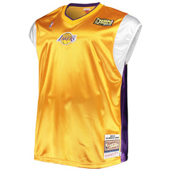 Gold/Purple Los Angeles Lakers Hardwood Classics Big & Tall On-Court Shooting V-Neck Shirt | NBA