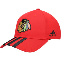 Chicago Blackhawks adidas Locker Room Three Stripe Adjustable Hat - NHL Hats