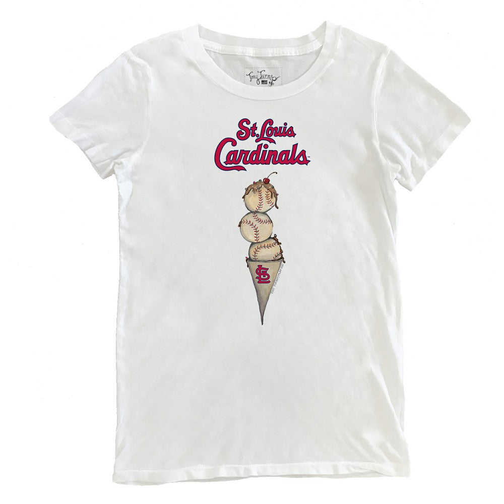 St. Louis Cardinals Tiny Turnip Women's Triple Scoop T-Shirt - MLB T-shirts