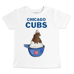 Chicago Cubs Tiny Turnip Youth Sundae Helmet T-Shirt - MLB T-shirts