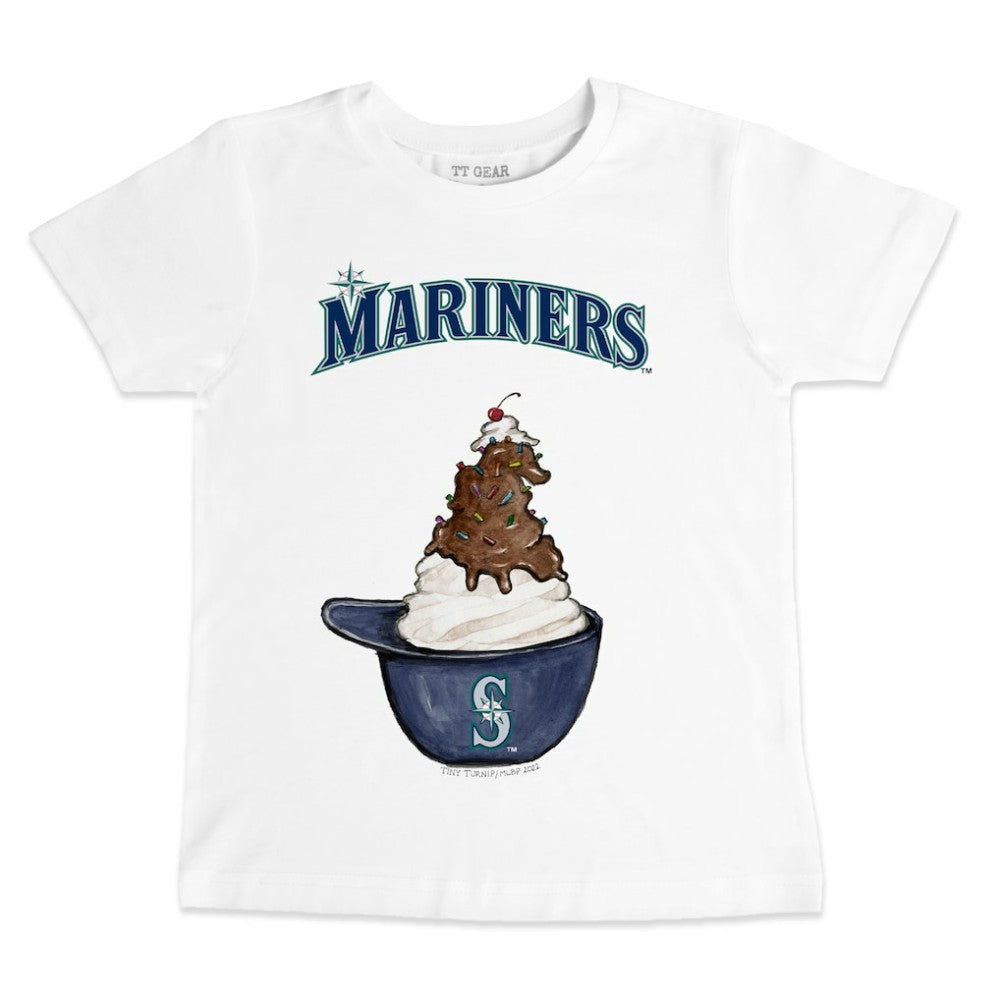 Seattle Mariners Tiny Turnip Youth Sundae Helmet T-Shirt - MLB T-shirts