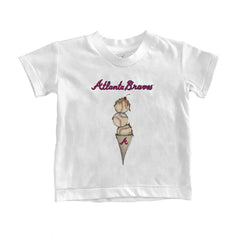 Atlanta Braves Tiny Turnip Youth Triple Scoop T-Shirt - MLB T-shirts