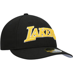 Black Los Angeles Lakers Team Low Profile 59FIFTY Fitted Hat | NBA