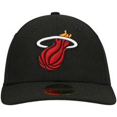 Black Miami Heat Team Low Profile 59FIFTY Fitted Hat | NBA
