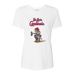 St. Louis Cardinals Tiny Turnip Women's Kate the Catcher T-Shirt - MLB T-shirts