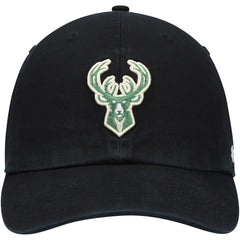 Black Milwaukee Bucks '47 Core Logo Clean Up Adjustable Hat | NBA