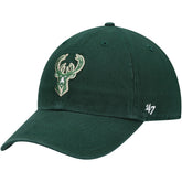 Hunter Green Milwaukee Bucks '47 Core Logo Clean Up Adjustable Hat | NBA