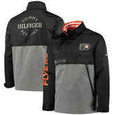 Philadelphia Flyers Tommy Hilfiger Anorak Quarter-Zip Hoodie Jacket - NHL Hoodies
