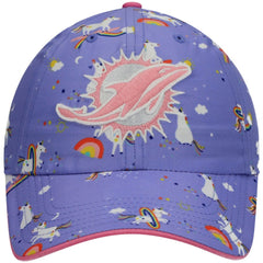 Miami Dolphins '47 Girls Preschool Unicorn Clean Up Adjustable Hat | NFL Outlet