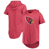 Arizona Cardinals Majestic Threads Primary Logo Tri-Blend Hoodie T-Shirt | NFL Hot