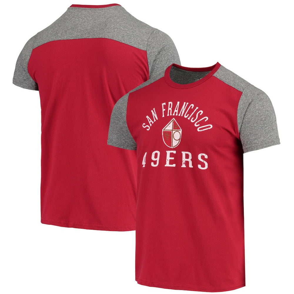San Francisco 49ers Majestic Threads Gridiron Classics Field Goal Slub T-Shirt | NFL Sale