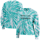 Seattle Kraken WEAR by Erin Andrews Women's Tie-Dye Long Sleeve T-Shirt - NHL T-shirts
