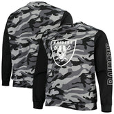 Las Vegas Raiders FOCO Camo Long Sleeve T-Shirt | NFL Sale