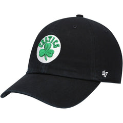 Black Boston Celtics '47 Core Logo Clean Up Adjustable Hat | NBA