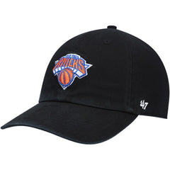 Black New York Knicks '47 Core Logo Clean Up Adjustable Hat | NBA