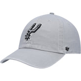 Gray San Antonio Spurs '47 Core Logo Clean Up Adjustable Hat | NBA