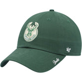 Hunter Green Milwaukee Bucks '47 Women's Miata Clean Up Logo Adjustable Hat | NBA
