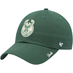 Hunter Green Milwaukee Bucks '47 Women's Miata Clean Up Logo Adjustable Hat | NBA