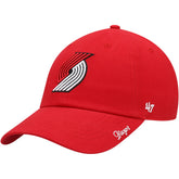 Red Portland Trail Blazers '47 Women's Miata Clean Up Logo Adjustable Hat | NBA