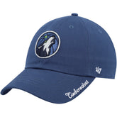 Navy Minnesota Timberwolves '47 Women's Miata Clean Up Logo Adjustable Hat | NBA