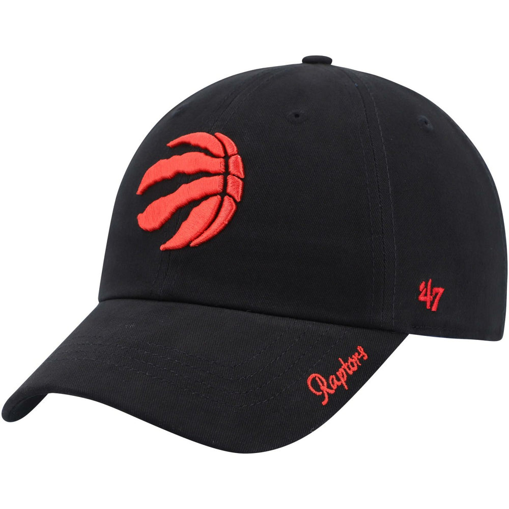 Black Toronto Raptors '47 Women's Miata Clean Up Logo Adjustable Hat | NBA