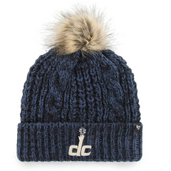 Navy Washington Wizards '47 Women's Meeko Cuffed Knit Hat with Pom | NBA