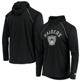 Las Vegas Raiders Starter Throwback Raglan Hoodie Long Sleeve T-Shirt | NFL On sale