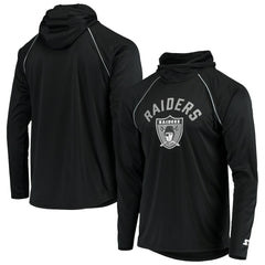 Las Vegas Raiders Starter Throwback Raglan Hoodie Long Sleeve T-Shirt | NFL On sale