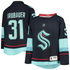 Philipp Grubauer Seattle Kraken Youth Home Replica Player Jersey - NHL Jerseys