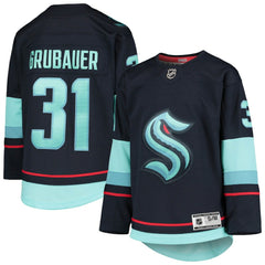 Philipp Grubauer Seattle Kraken Youth Home Premier Player Jersey - NHL Jerseys