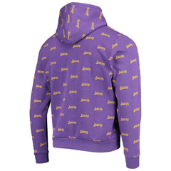 Purple Los Angeles Lakers The Wild Collective Unisex Allover Logo Pullover Hoodie | NBA