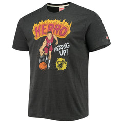 Charcoal Tyler Herro Miami Heat Homage Comic Book Player Tri-Blend T-Shirt | NBA