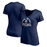 Winnipeg Jets Women's Hail to the North V-Neck T-Shirt - NHL T-shirts
