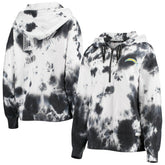 Los Angeles Chargers DKNY Sport Women's Dakota Oversized Tie-Dye Half-Zip Hoodie | NFL Sale