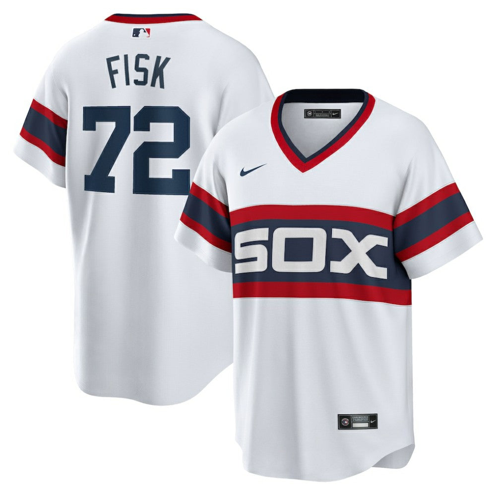 Carlton Fisk Chicago White Sox Nike Home Cooperstown Collection Team Player Jersey - MLB Jerseys