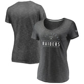 Las Vegas Raiders Women's League Leader Space Dye V-Neck T-Shirt | NFL Online