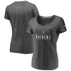 Las Vegas Raiders Women's League Leader Space Dye V-Neck T-Shirt | NFL Online