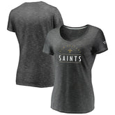 New Orleans Saints Women's League Leader Space Dye V-Neck T-Shirt | NFL Discount