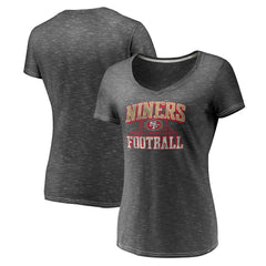 San Francisco 49ers Women's Hometown Space-Dye V-Neck T-Shirt | NFL Hot