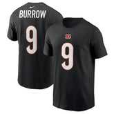 Cincinnati Bengals Joe Burrow Player Name & Number T-Shirt | NFL Outlet