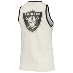 Las Vegas Raiders Junk Food Women's Throwback Pop Binding Scoop Neck Tank Top | NFL New