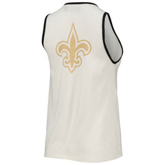 New Orleans Saints Junk Food Women's Throwback Pop Binding Scoop Neck Tank Top | NFL Sale