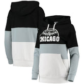 Chicago White Sox G-III Sports by Carl Banks Women's Block and Tackle Colorblock Pullover Hoodie - MLB Hoodies