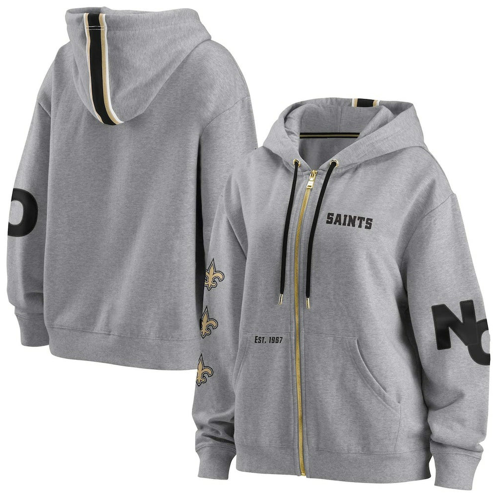 New Orleans Saints WEAR by Erin Andrews Women's Full-Zip Hoodie | NFL Sale