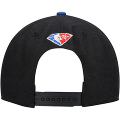 Black/Royal Philadelphia 76ers '47 75th Anniversary Carat Captain Snapback Hat | NBA