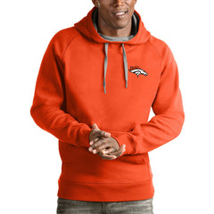 Denver Broncos Antigua Logo Victory Pullover Hoodie | NFL Outlet