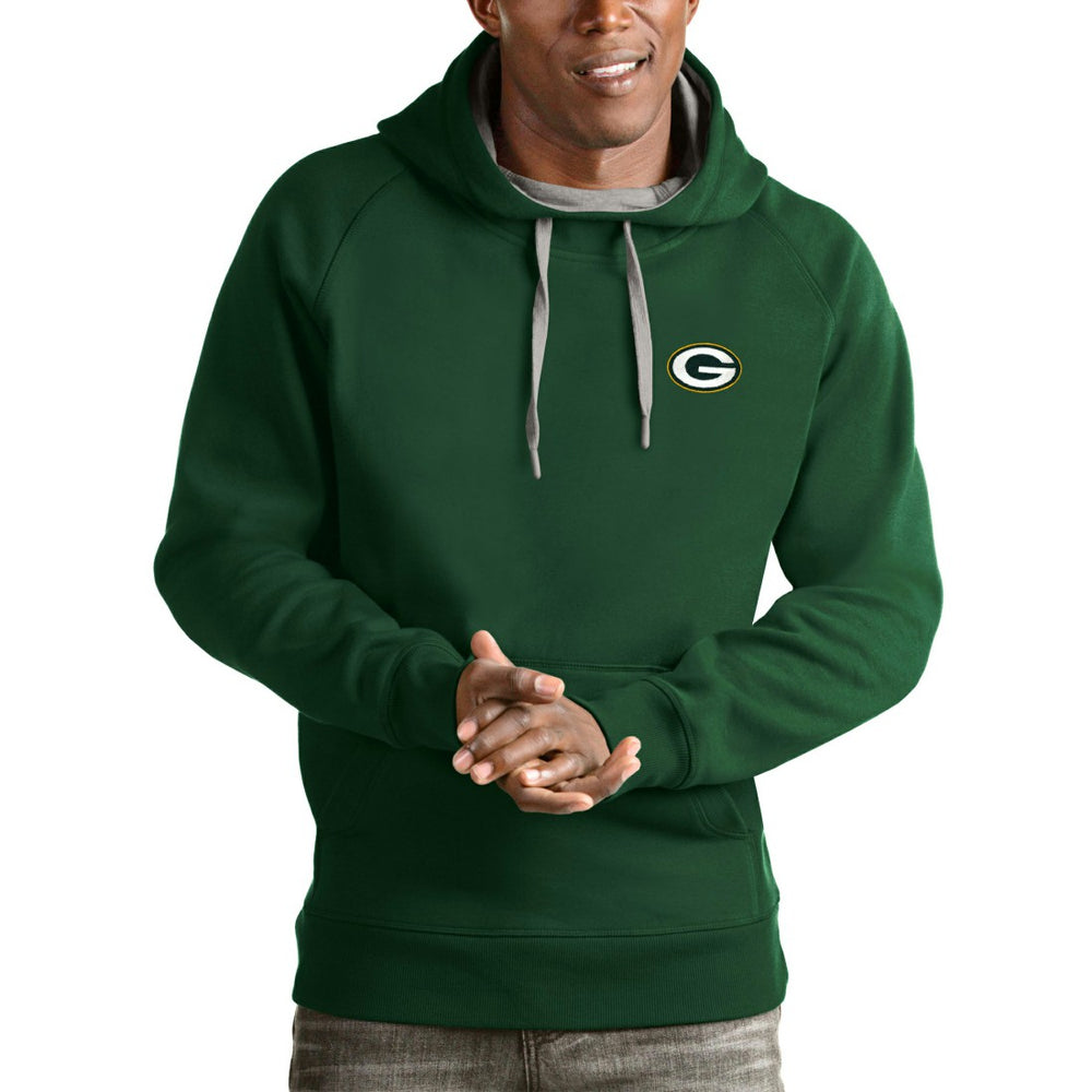 Green Bay Packers Antigua Logo Victory Pullover Hoodie | NFL Discount