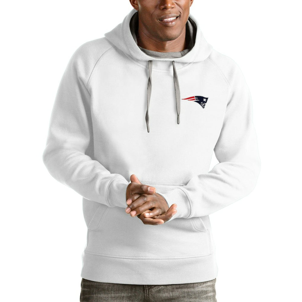 New England Patriots Antigua Logo Victory Pullover Hoodie | NFL Hot