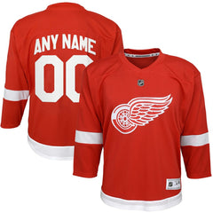 Detroit Red Wings Youth Home Replica Custom Jersey - NHL Jerseys
