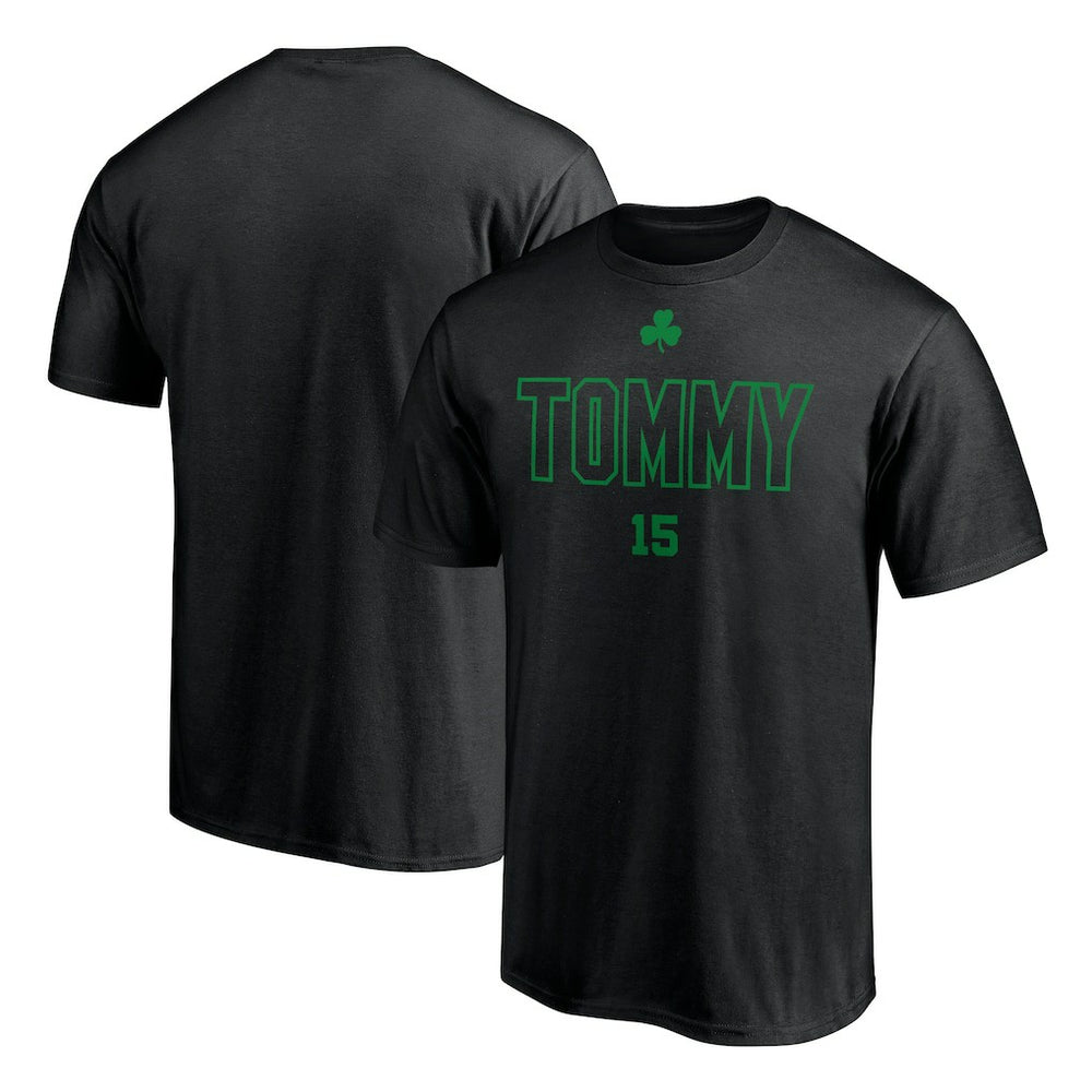 Black Tom Heinsohn Boston Celtics T-Shirt | NBA